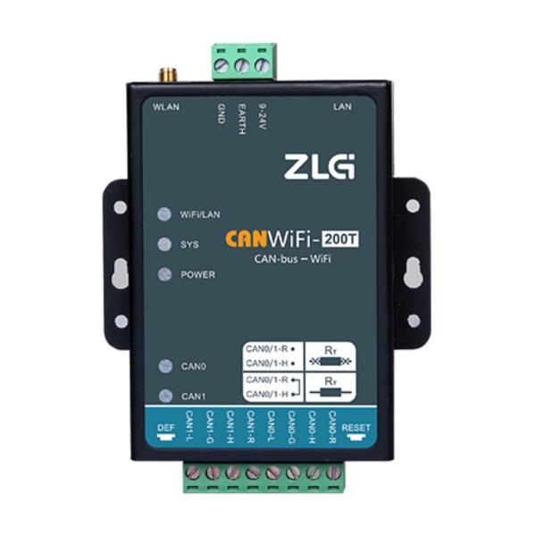 ZLG CANWIFI-200T 高性能WiFi轉(zhuǎn)CAN模塊